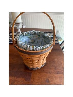 LONGABERGER 1999 DAISY Basket Liner + Plastic Protector